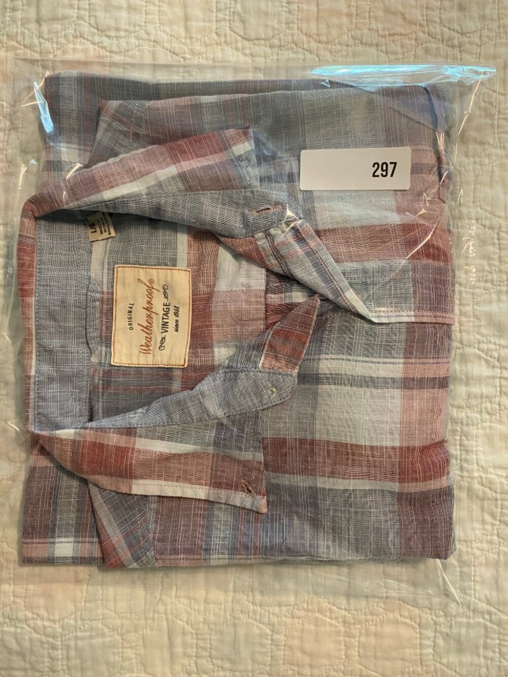 Weatherproof - Men’s Plaid Long Sleeve Button Down Shirt - Size Large - Picture 11 of 11